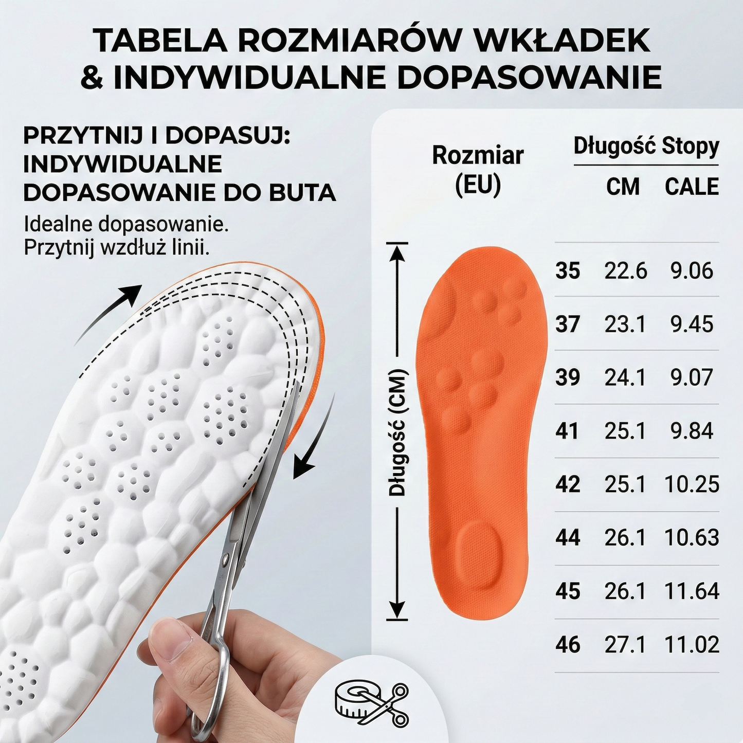 Ortopedyczne wkładki niwelujące ból i wadę postawy